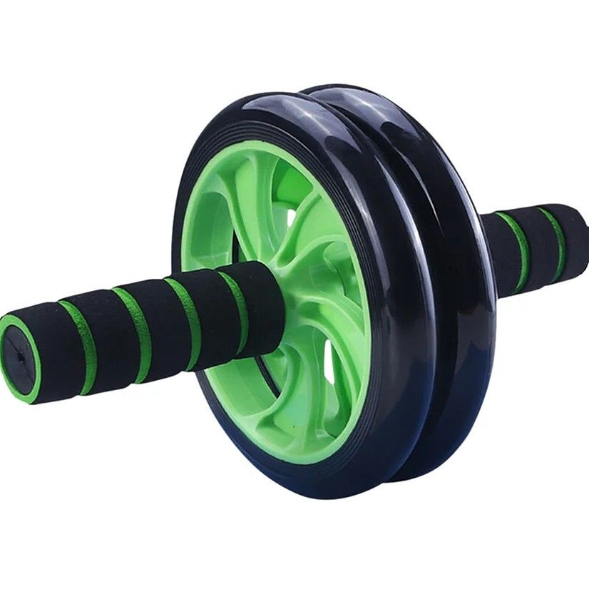 Dual Wheel AB Roller Wheel with Non-Slip Handles for Core Strength Training, Abs Workout & Home Gym Fitness Equipment