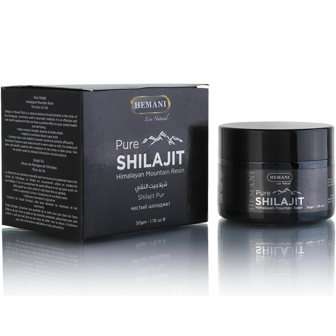 Hemani Pure Himalayan Shilajit Resin 50g | Natural Mineral-Rich Ayurvedic Wellness Supplement
