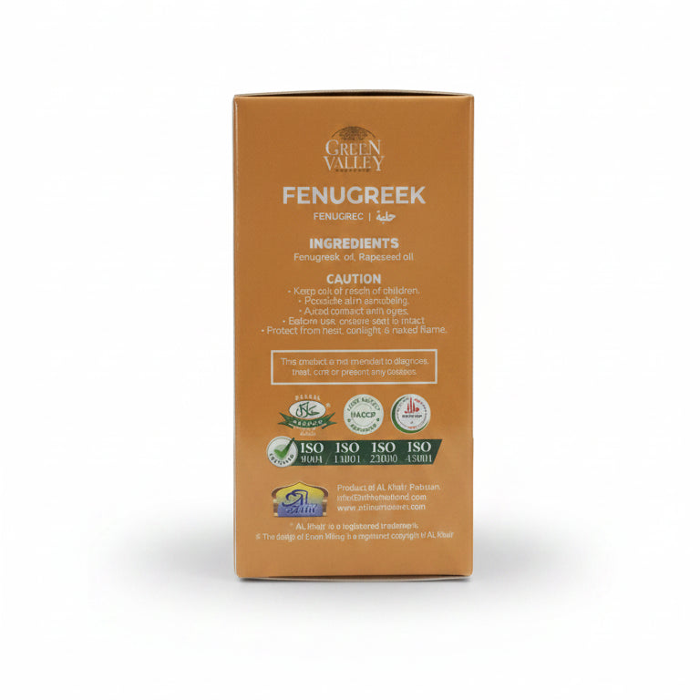 Green Valley Fenugreek Vitals Enriched Oil 30ml – Natural Fenugreek Hair & Skin Nourishing Oil