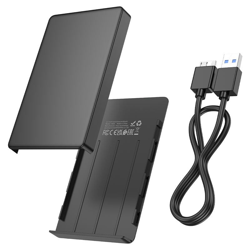 Hoco HB46 2.5-Inch USB 3.0 External Hard Drive Enclosure | SATA HDD/SSD to USB Micro-B Hard Disk Case