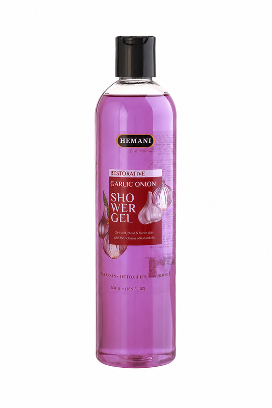 Hemani Restorative Garlic & Onion Shower Gel with Aloe Leaf Extract – 500ml