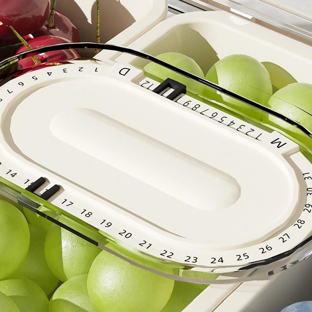 5 Grid Food Storage Container with Lid & Serving Tongs | Multi-Section Fruit, Snack & Dry Food Organizer Box