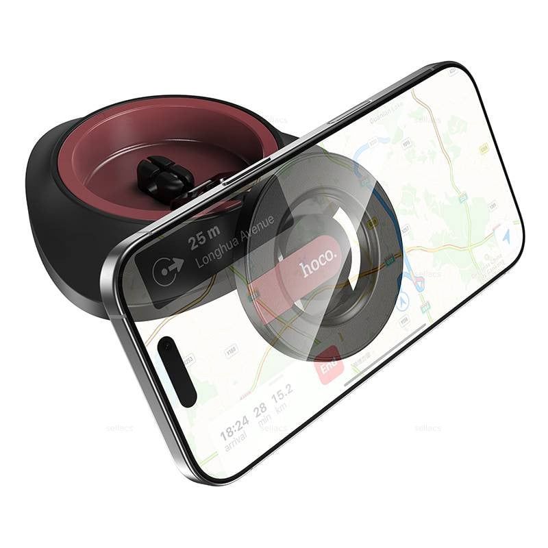 HOCO H90 Magnetic Rotatable Car Phone Holder | 360° Adjustable Strong Magnet Dashboard & Desk Mobile Mount