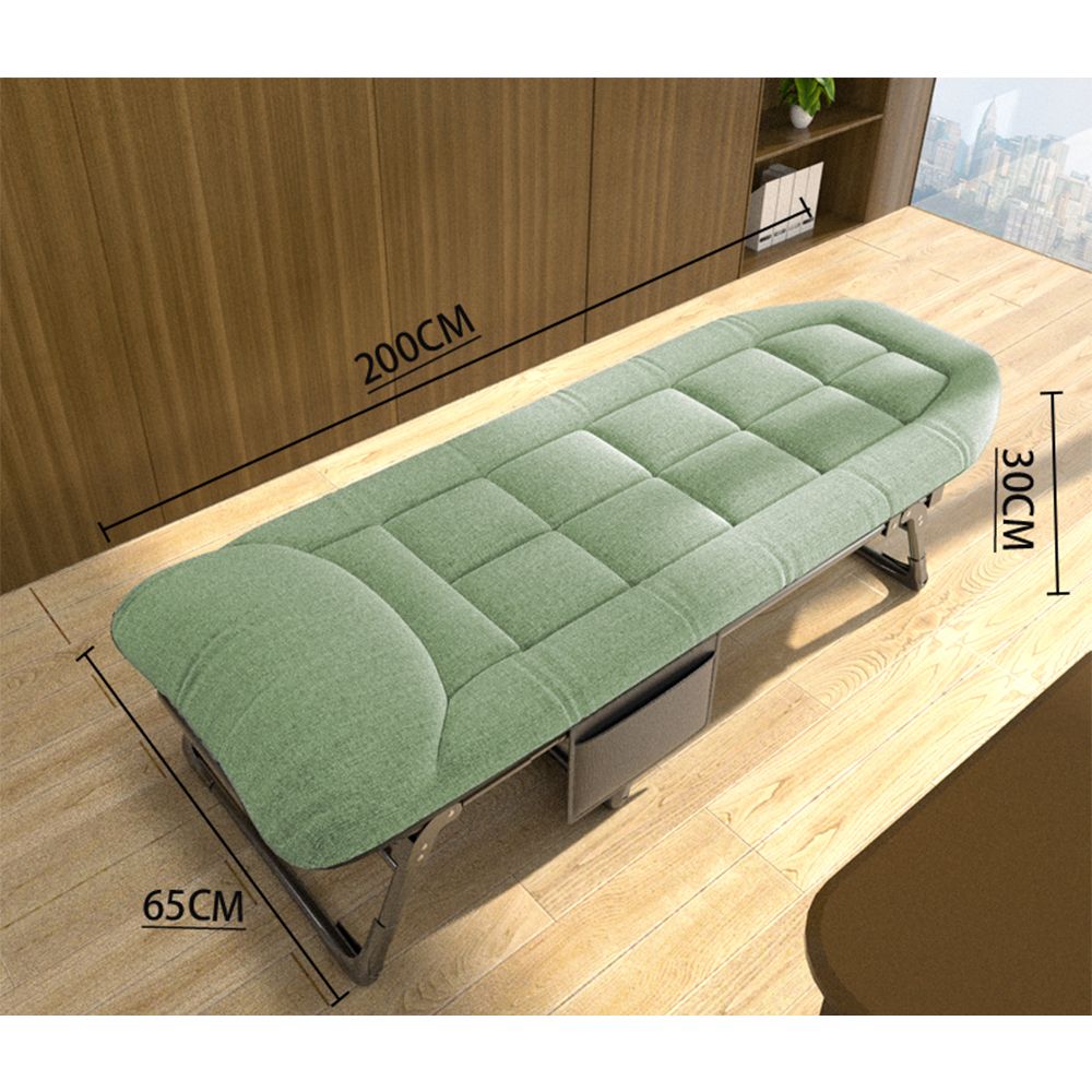 i-FB-002 Folding Camp Bed with Mattress & Pillow | Portable Foldable Sleeping Cot for Camping, Office & Home
