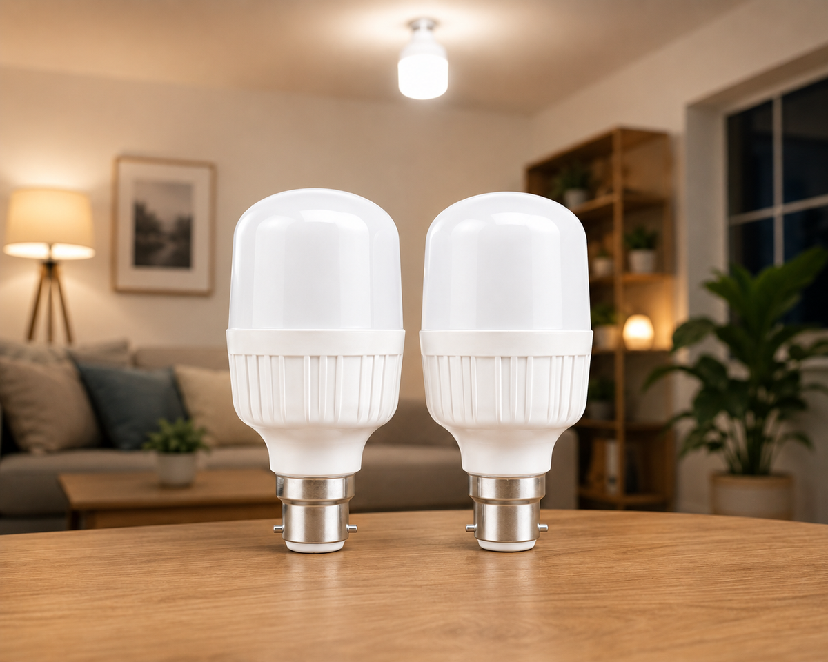 FineBlue 40W LED B22 Cool White Light Bulbs – Energy Saving Bright LED Lamp | Bayonet Cap | 2 Pack