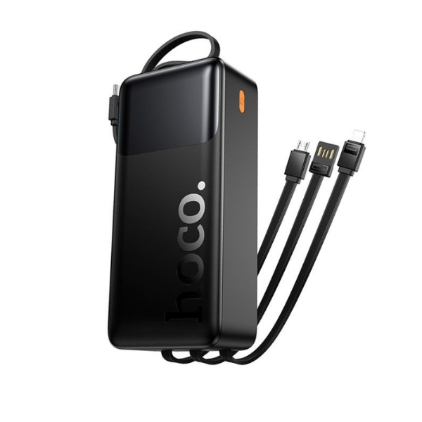 Hoco J156B 30000mAh Power Bank 22.5W Fast Charging with 4 Built-In Cables