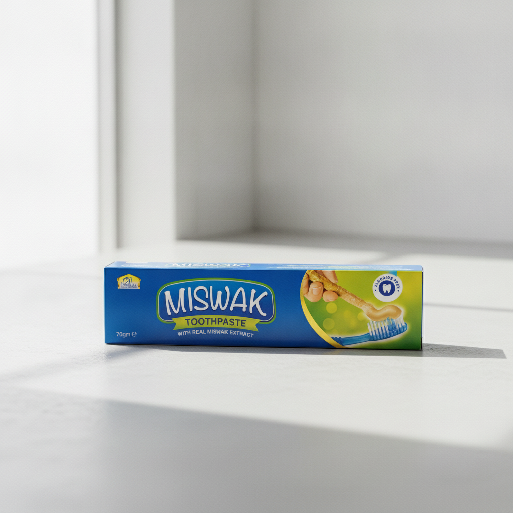 Al Khair Miswak Toothpaste 70g – Fluoride-Free with Real Miswak Extract