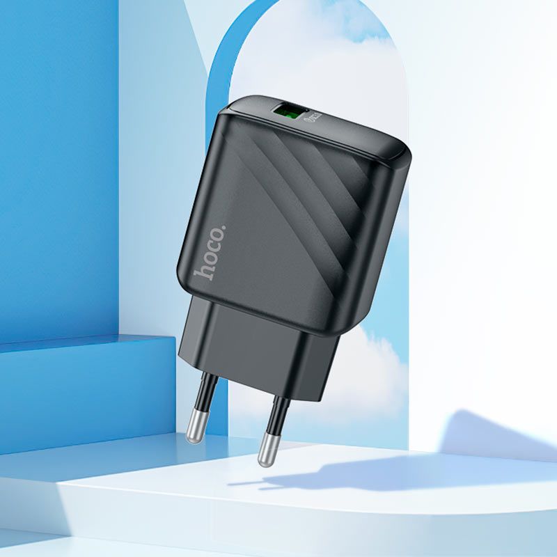 HOCO CS21A 18W QC3.0 USB-A Fast Wall Charger | Single Port Quick Charge 3.0 EU Power Adapter
