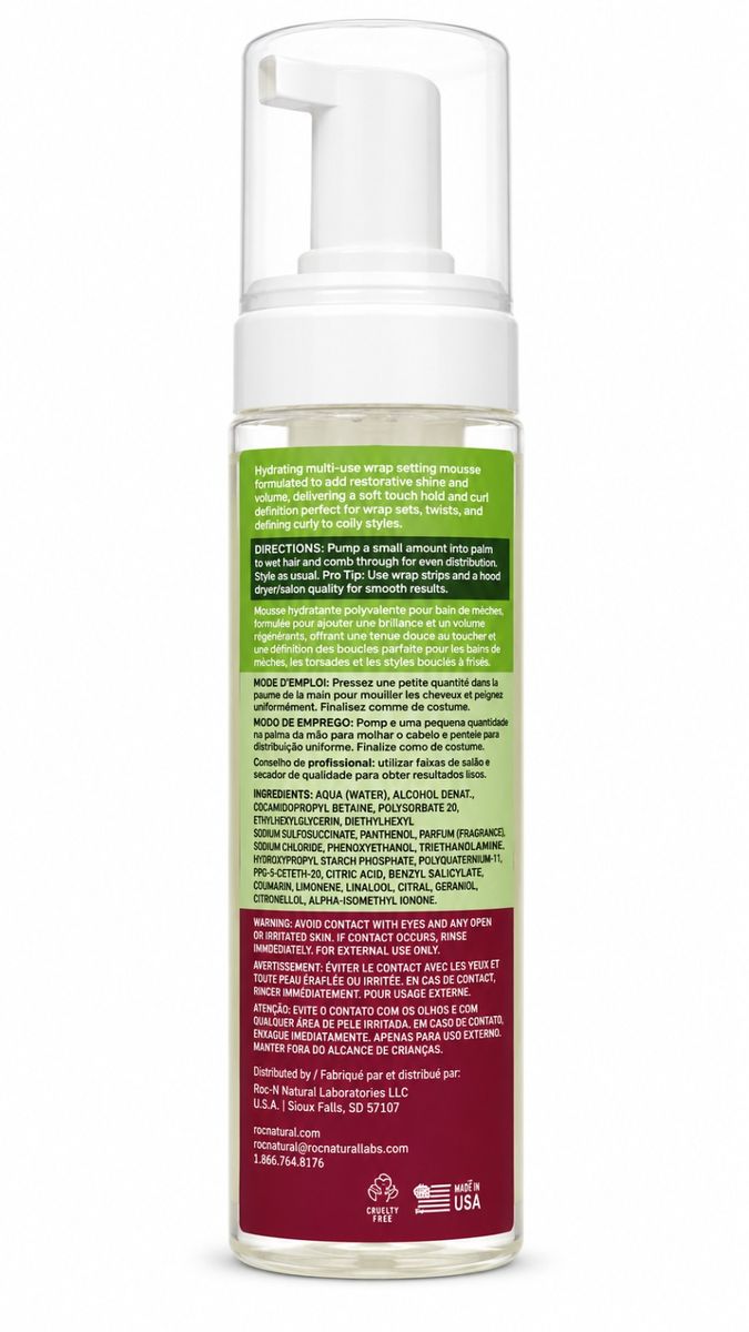 ORS Olive Oil Wrap/Set Mousse Original Formula 207ml | Hold & Shine Styling Foam for Wraps, Curls & Volume