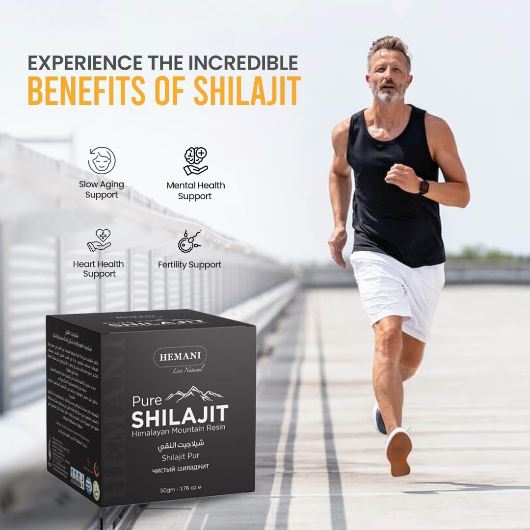 Hemani Pure Shilajit Himalayan Mountain Resin – Premium Natural Shilajit 50g