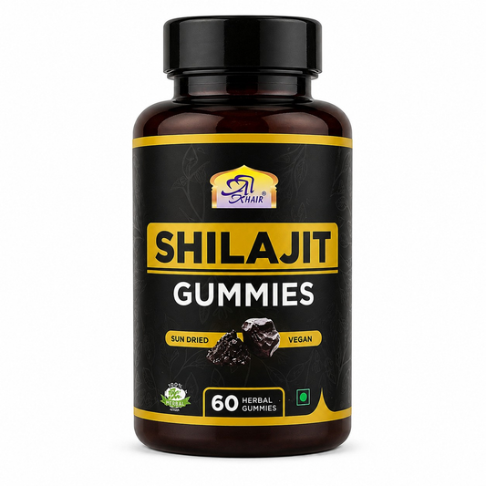 AL Khair Shilajit Gummies 60 Count | Vegan Herbal Gummies with Himalayan Shilajit Extract
