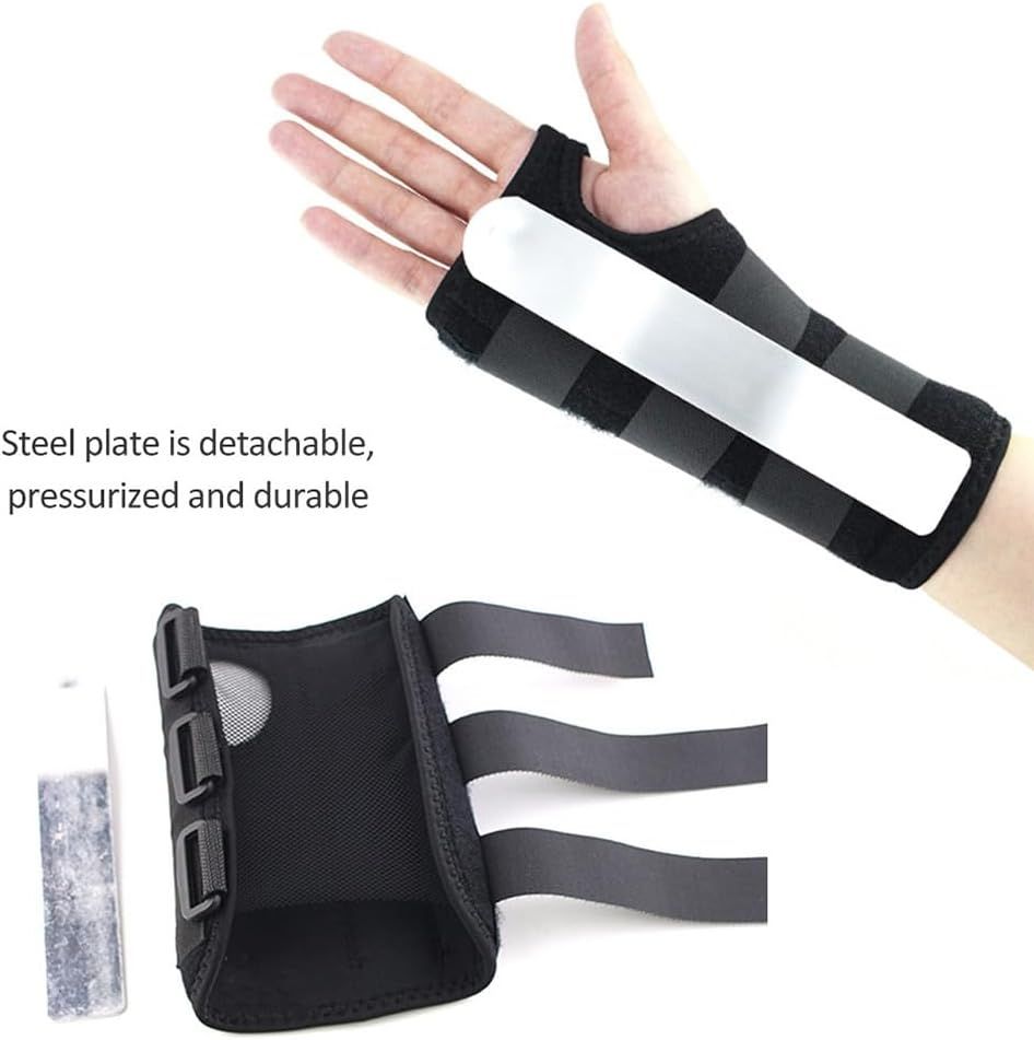 Adjustable Wrist Brace Right Hand Support with Removable Splint – Compression Wrist Stabilizer for Sprains, Strains & Daily Support (Medium)