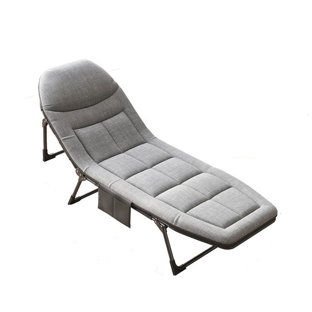 i-FB-002 Folding Camp Bed with Mattress & Pillow | Portable Foldable Sleeping Cot for Camping, Office & Home