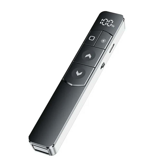HOCO GM202 Wireless Presentation Clicker with Red Laser Pointer | PPT Slide Remote for PowerPoint, Keynote, Google Slides, Windows & Mac