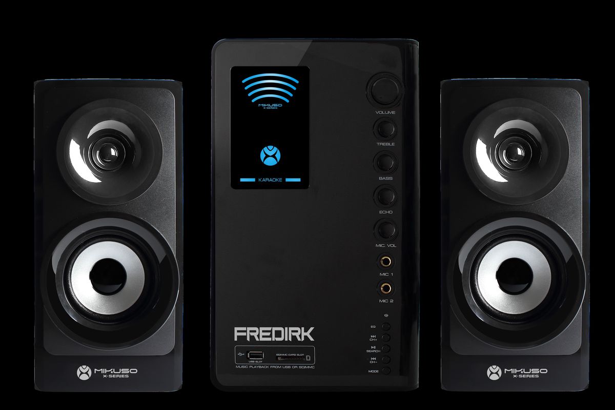 Mikuso XS-45A 2.1 Bluetooth Multimedia Speaker System | Deep Bass Home Theater with USB, SD, FM, AUX & Karaoke Mic Support
