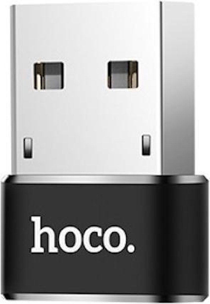 HOCO UA6 USB-A Male to USB-C Female Adapter | USB 2.0 Charging & Data Transfer Converter for Type-C Devices