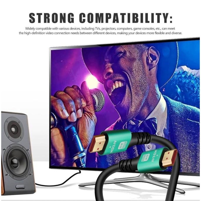 HDMI 2.1 8K Ultra High Speed Cable 10 Meter | 48Gbps UHD HDR eARC HDMI to HDMI Cable