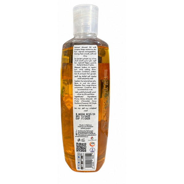 Hemani Almond with Coconut Hair Oil 200ml | Nourishing Hair Growth & Scalp Care Oil