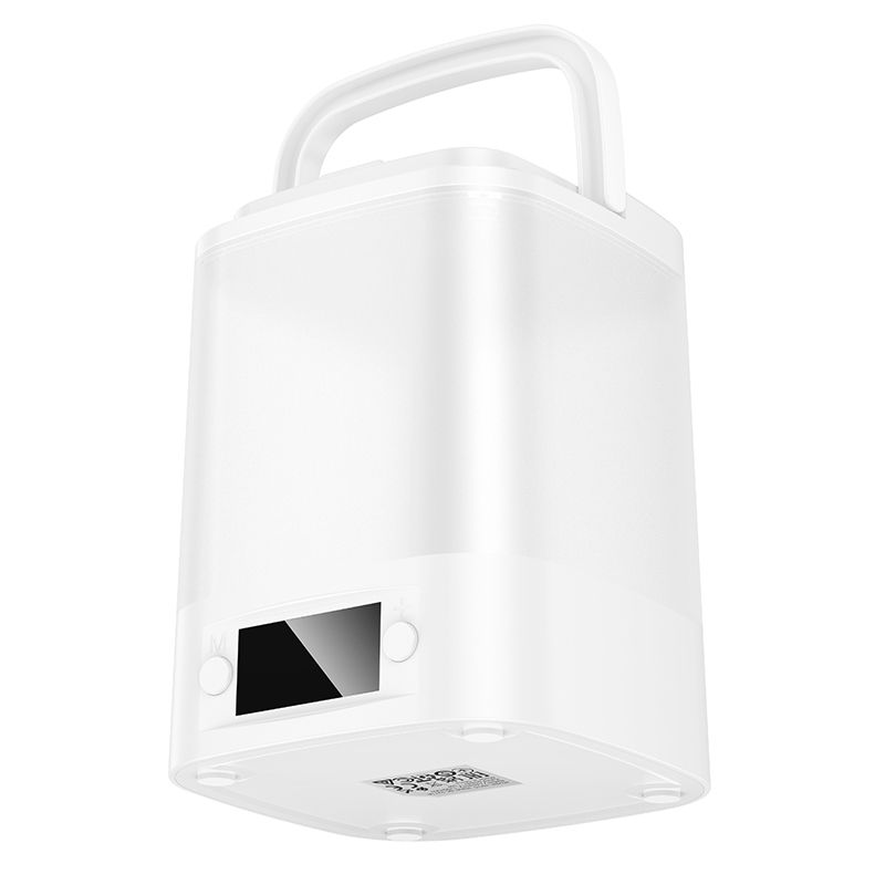 HOCO HX15 Portable Rechargeable LED Night Light with Digital Clock | Touch Control Bedside Lamp