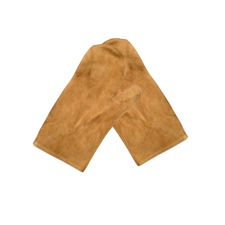 Genuine Leather BBQ & Oven Gloves Heat Resistant | Braai, Grill, Fireplace & Baking Mitts - 1 Pair