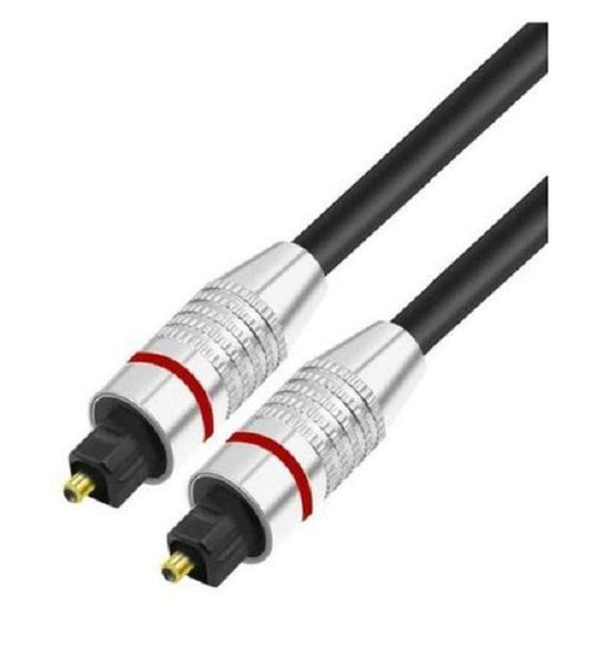 3 Meter Toslink Digital Optical Audio Cable | SPDIF Fibre Optic Cable | Optical Male to Male | Dolby Digital, DTS & PCM Compatible for TV, Soundbar, Home Theater & Gaming