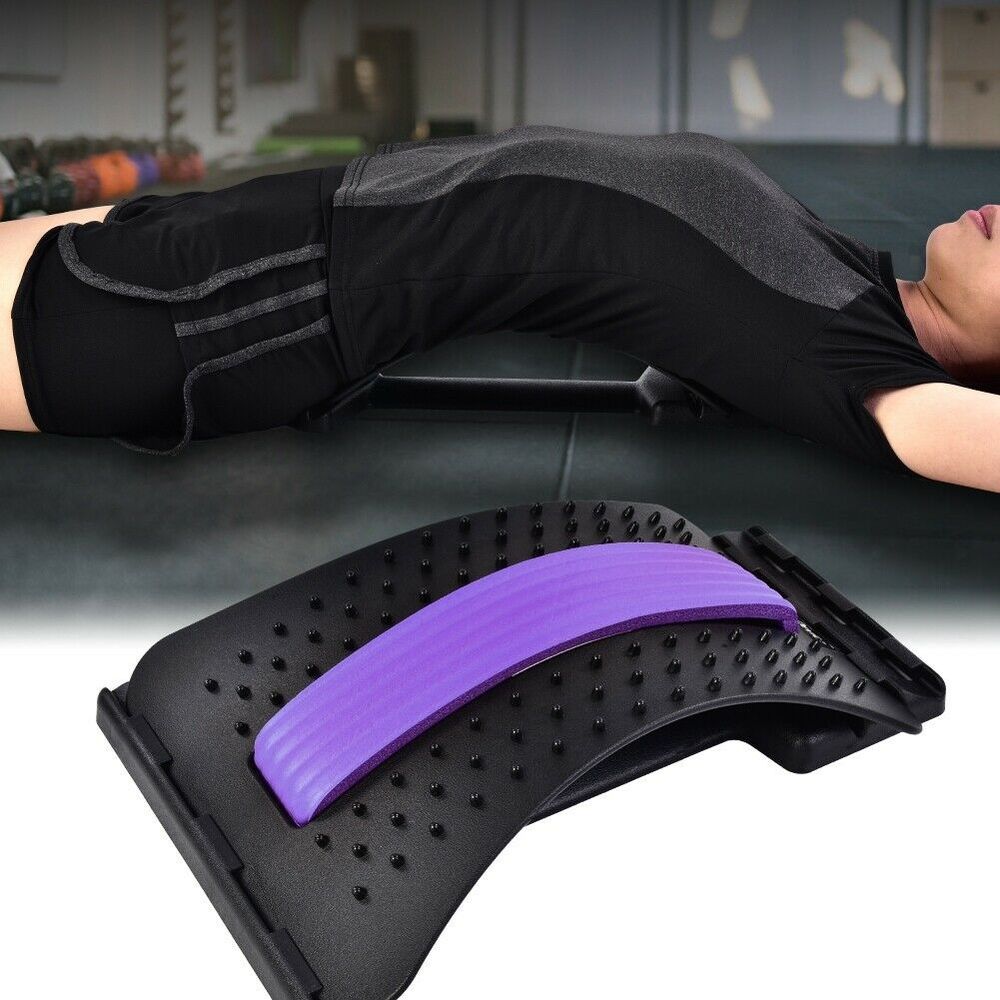 Adjustable Lumbar Back Stretcher – Multi-Level Spine Support & Back Stretching Arch for Posture Correction and Lower Back Relief