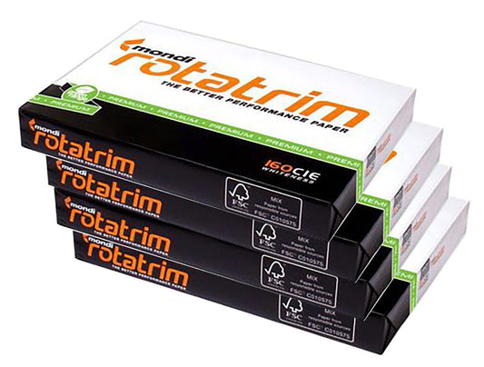 Mondi Rotatrim A4 Copy Paper 80 GSM - Premium Multipurpose Printing Paper - 4 Ream Pack