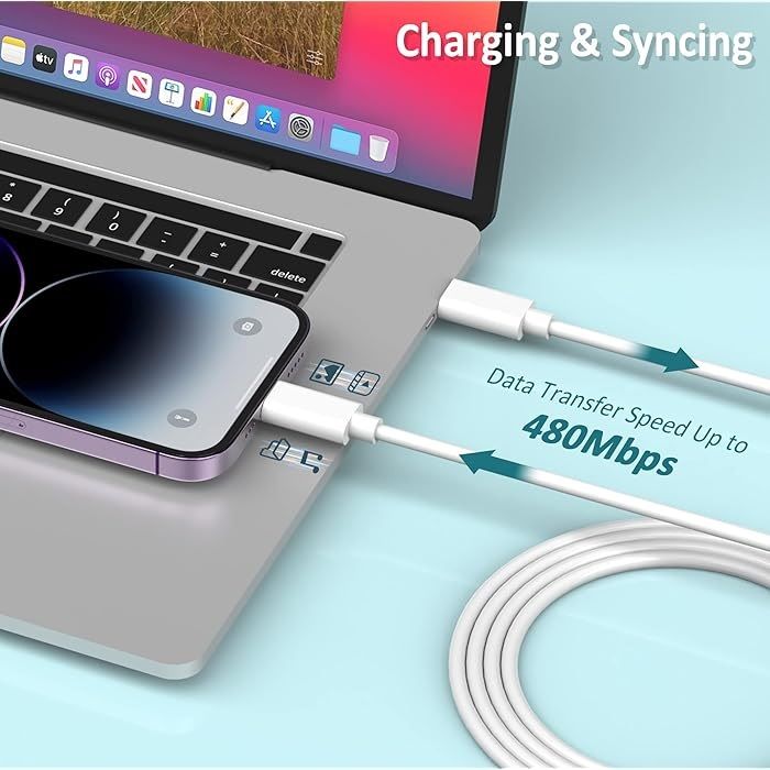 87W USB-C Power Adapter with Type-C Charging Cable | Fast Charger for MacBook Pro, MacBook Air, USB-C Laptops, Tablets & Smartphones