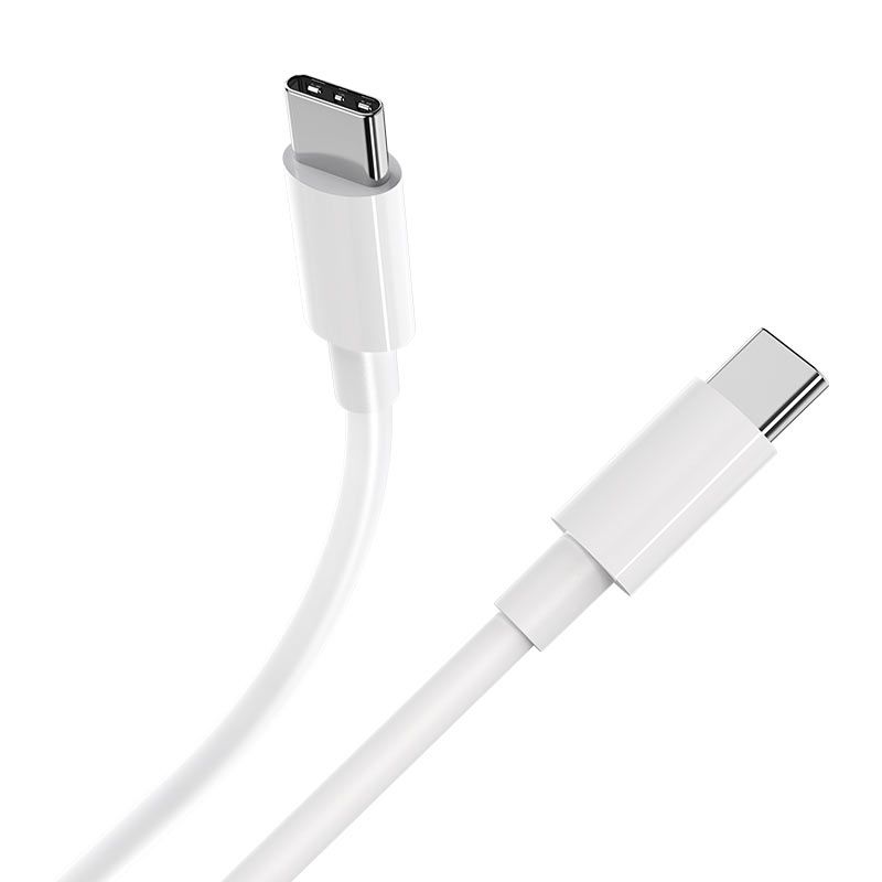 HOCO X51 USB-C to USB-C 100W PD Fast Charging Cable 1M | Type-C Data Sync Cable for MacBook, Laptop, iPhone 15/16, Samsung & Tablets - White