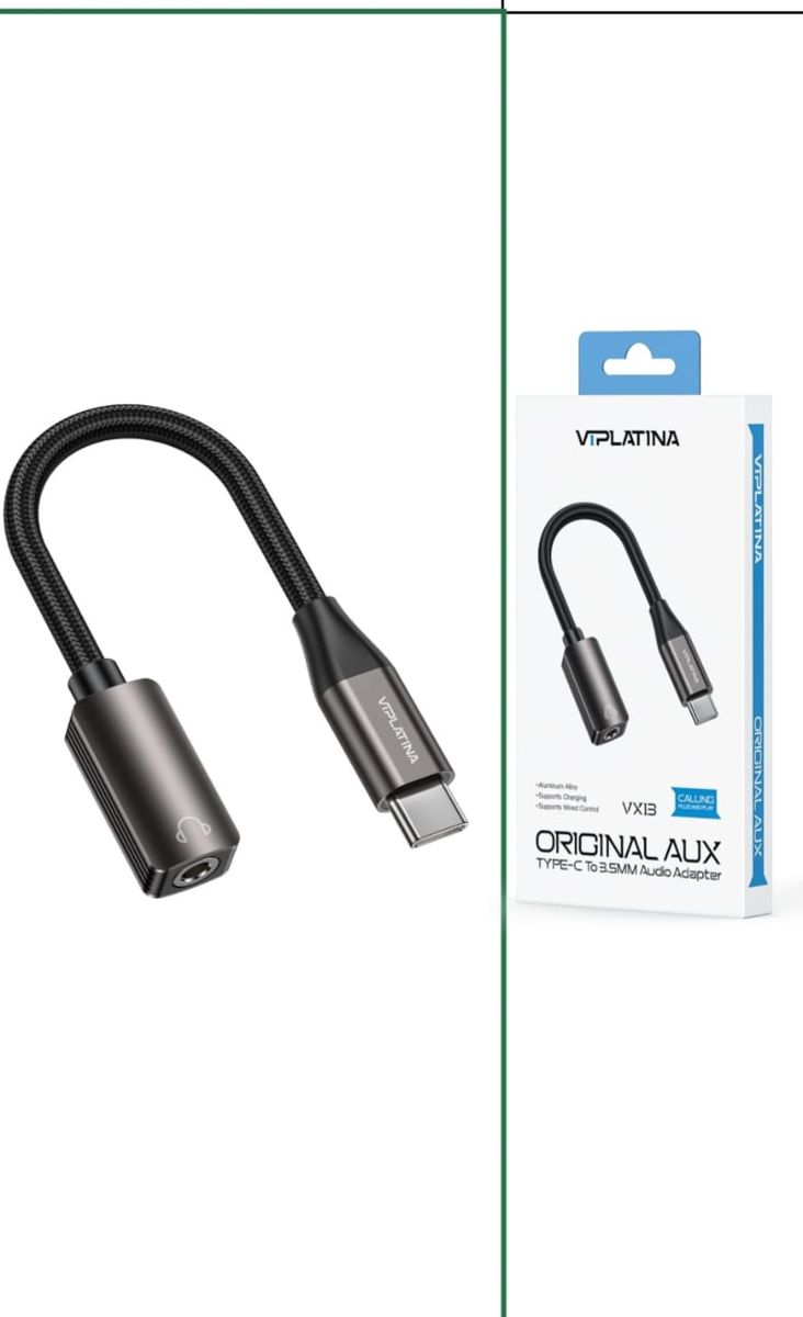 VIPLATINA VX13 USB Type-C to 3.5mm Female Audio Adapter | USB-C to AUX Headphone Jack Converter with Hi-Fi Audio
