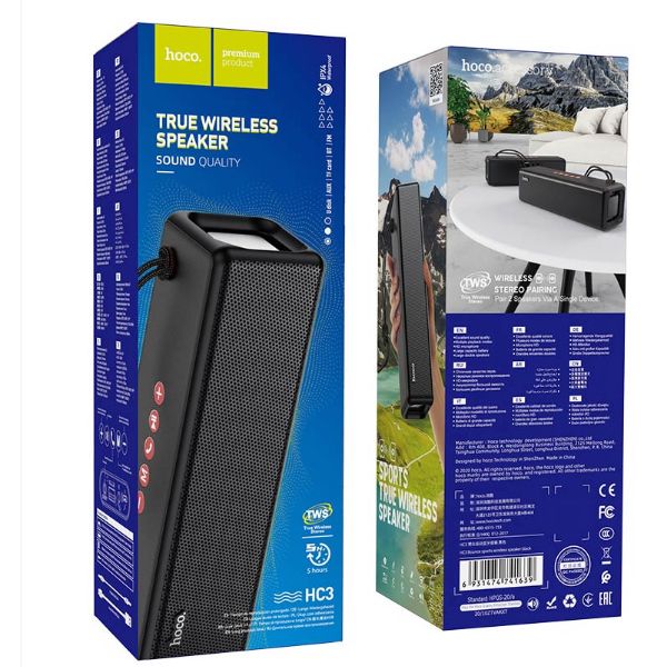 Hoco HC3 Bounce Portable Bluetooth Speaker | 10W Wireless Speaker with FM, USB, TF Card, AUX & TWS