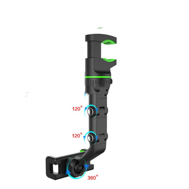 HOCO DCA15 360° Rotating Rearview Mirror Car Phone Holder – Universal Adjustable Smartphone Mount