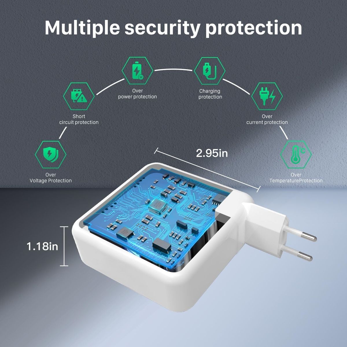 96W USB-C Charger for MacBook Pro & MacBook Air | Fast USB-C Power Adapter with USB-C Charging Cable
