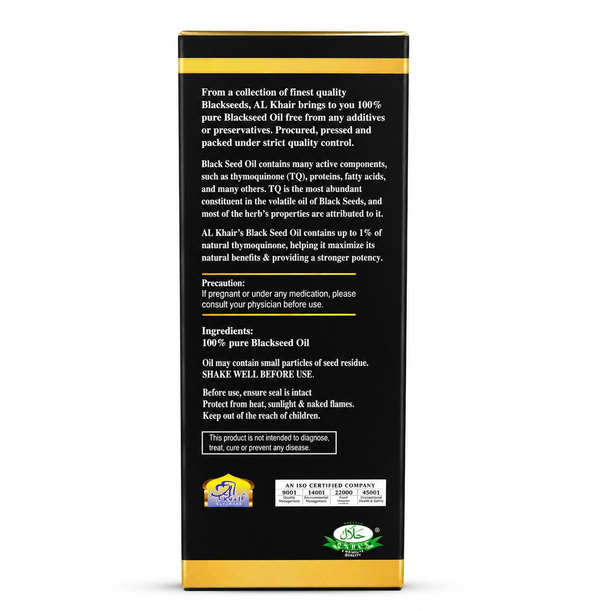 AL Khair Black Seed Oil 125ml - 100% Pure Nigella Sativa Oil | Premium Cold Pressed Kalonji Oil