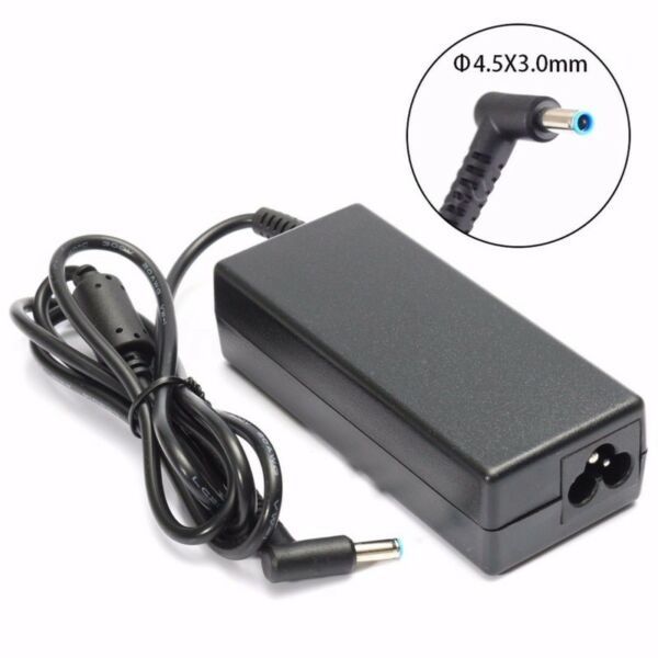 HP Blue Pin Laptop Charger 65W 19.5V 3.33A AC Adapter | 4.5mm × 3.0mm Smart Pin Power Supply for HP Pavilion, ProBook, EliteBook & Envy