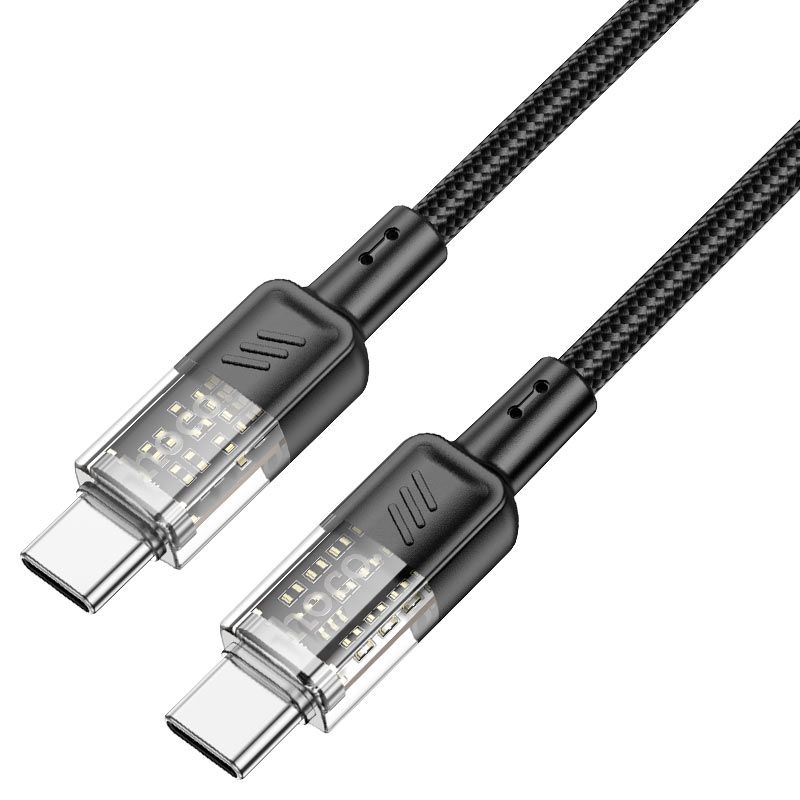 HOCO U129 Spirit USB-C to USB-C 60W PD Fast Charging Cable 1.2M | Braided Charging & Data Sync Cable
