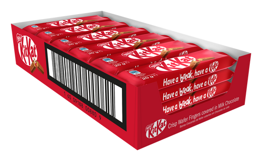 Nestle KitKat 2 Finger Milk Chocolate Bars Case 24 x 20g | Bulk Pack