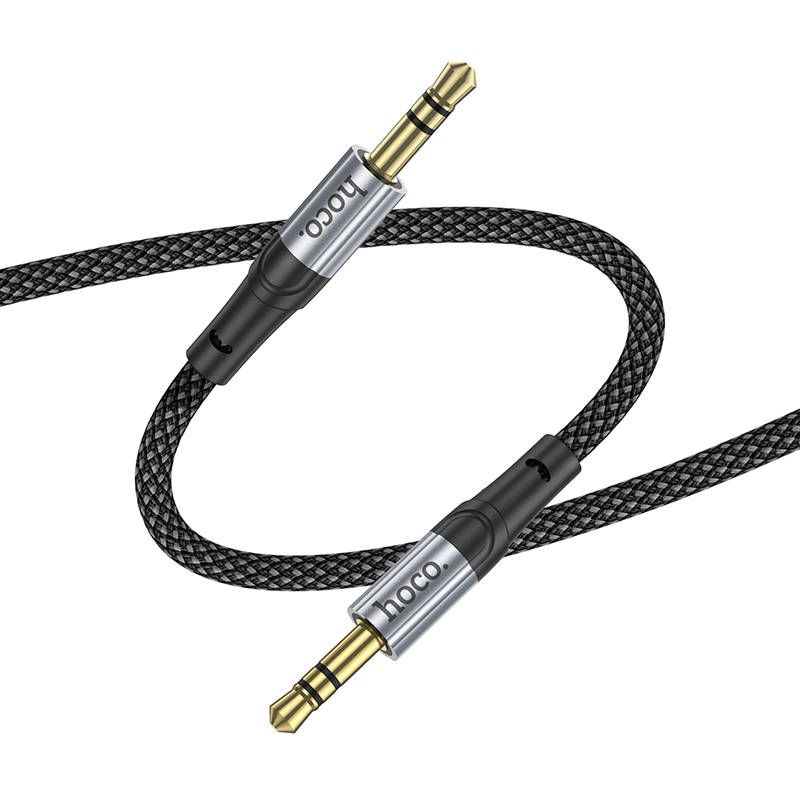 HOCO UPA26 3.5mm AUX Audio Cable 1 Meter | Male to Male Stereo Jack Hi-Fi Nylon Braided Aux Cable