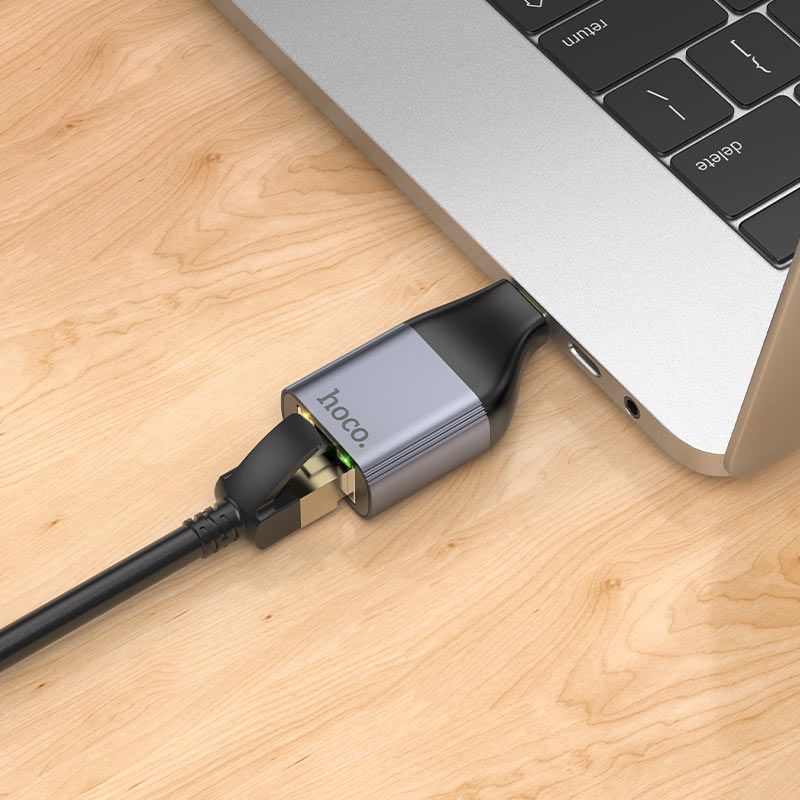 USB Type-C to RJ45 Ethernet LAN Adapter 10/100Mbps Plug & Play Network Connector – UA35