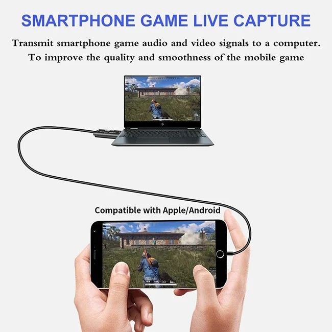 HDMI Video Capture USB 2.0 Adapter | HDMI to USB Video Capture Card for Live Streaming & Recording