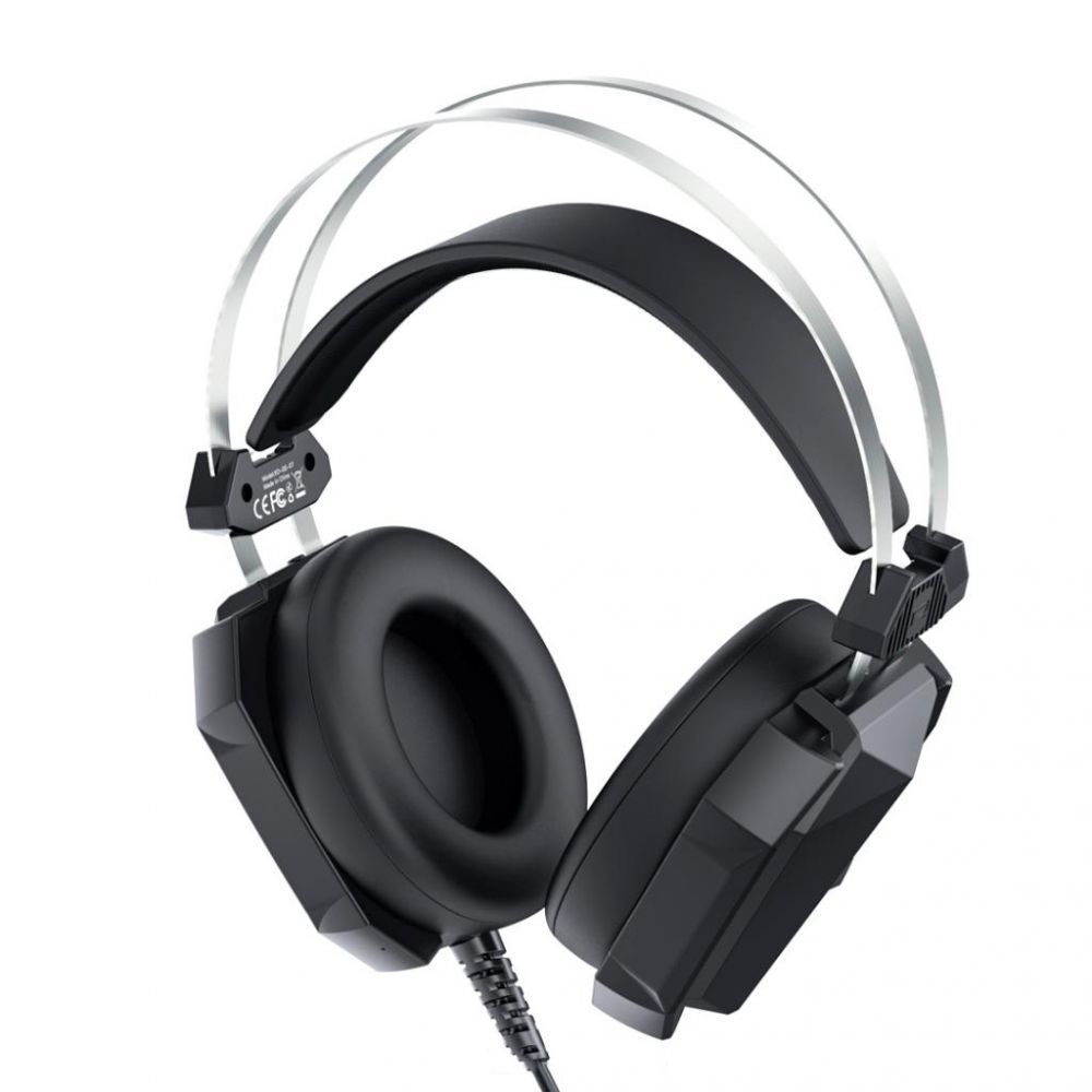 XO GE-04 RGB Wired Gaming Headset with Microphone, 50mm Drivers, USB + Dual 3.5mm