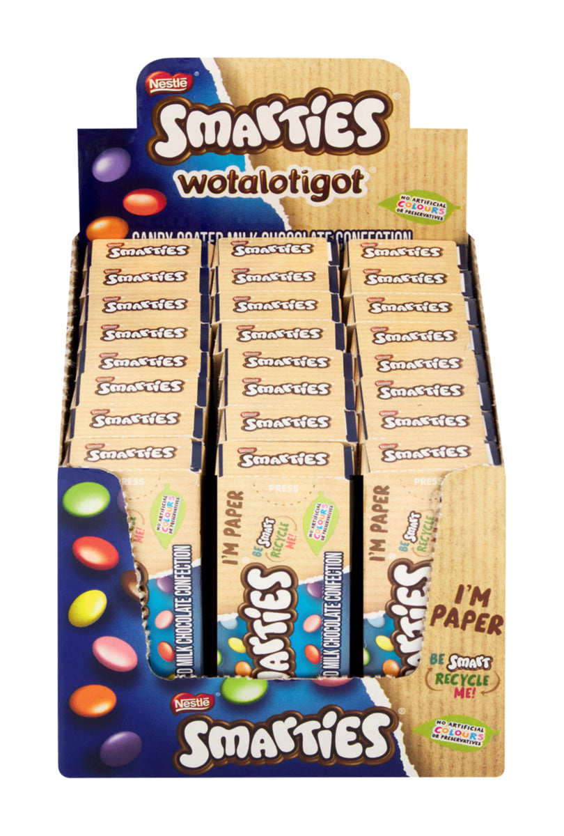 Nestle SMARTIES Milk Chocolate Sweets 24 x 17g Box | Candy Coated Chocolates