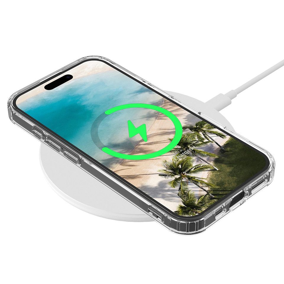MagSafe Clear Case for iPhone 16 Plus | Transparent Magnetic Shockproof Protective Cover with Anti-Scratch Back