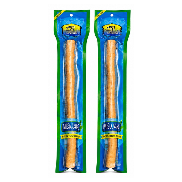 Al Khair 2 Pack Miswak Oral Care Set – 2 × 70g Fluoride-Free Toothpaste & 2 Natural Miswak Sticks