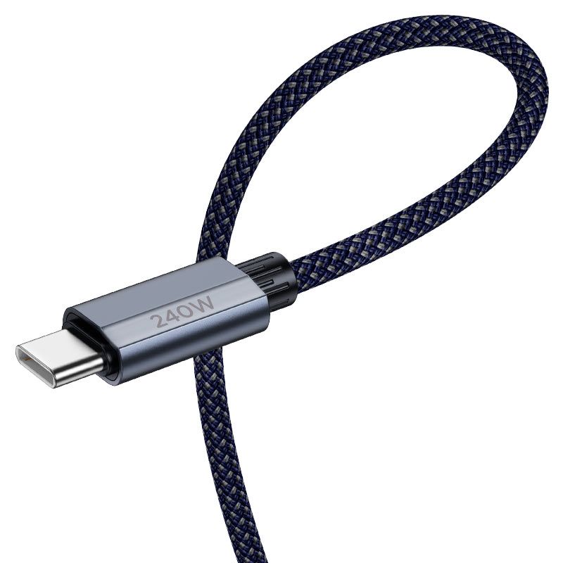 HOCO U134 USB-C to USB-C 240W PD 3.1 Fast Charging Cable 1.8M | Braided Data Sync Cable