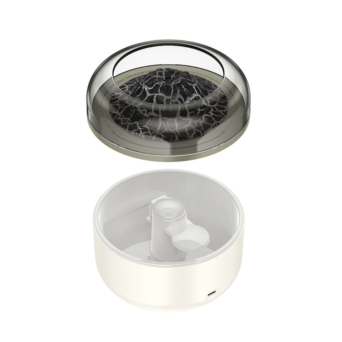 HOCO HX30 Ultrasonic Aromatherapy Diffuser & Humidifier with Volcano Flame Effect LED Light | Ultra Quiet Essential Oil Mist Maker