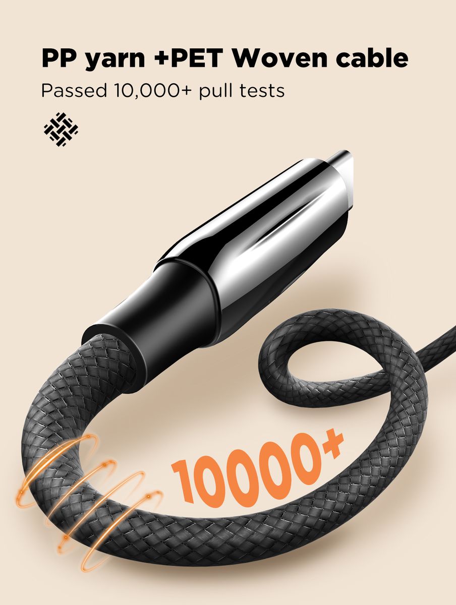 LDNIO LC921C 240W USB-C to USB-C Fast Charging Cable | PD 3.1 Type-C Data Cable 1M for MacBook, iPhone 15/16 & Android