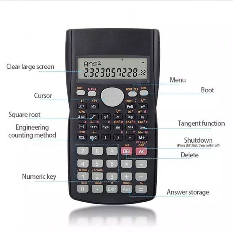 Motarro 240 Function Scientific Calculator with LCD Display | Professional Digital Calculator for Students & Engineers