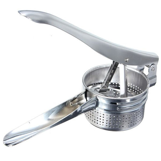 Stainless Steel Potato Ricer & Vegetable Masher | Heavy Duty Hand Press Potato Masher for Smooth Mash