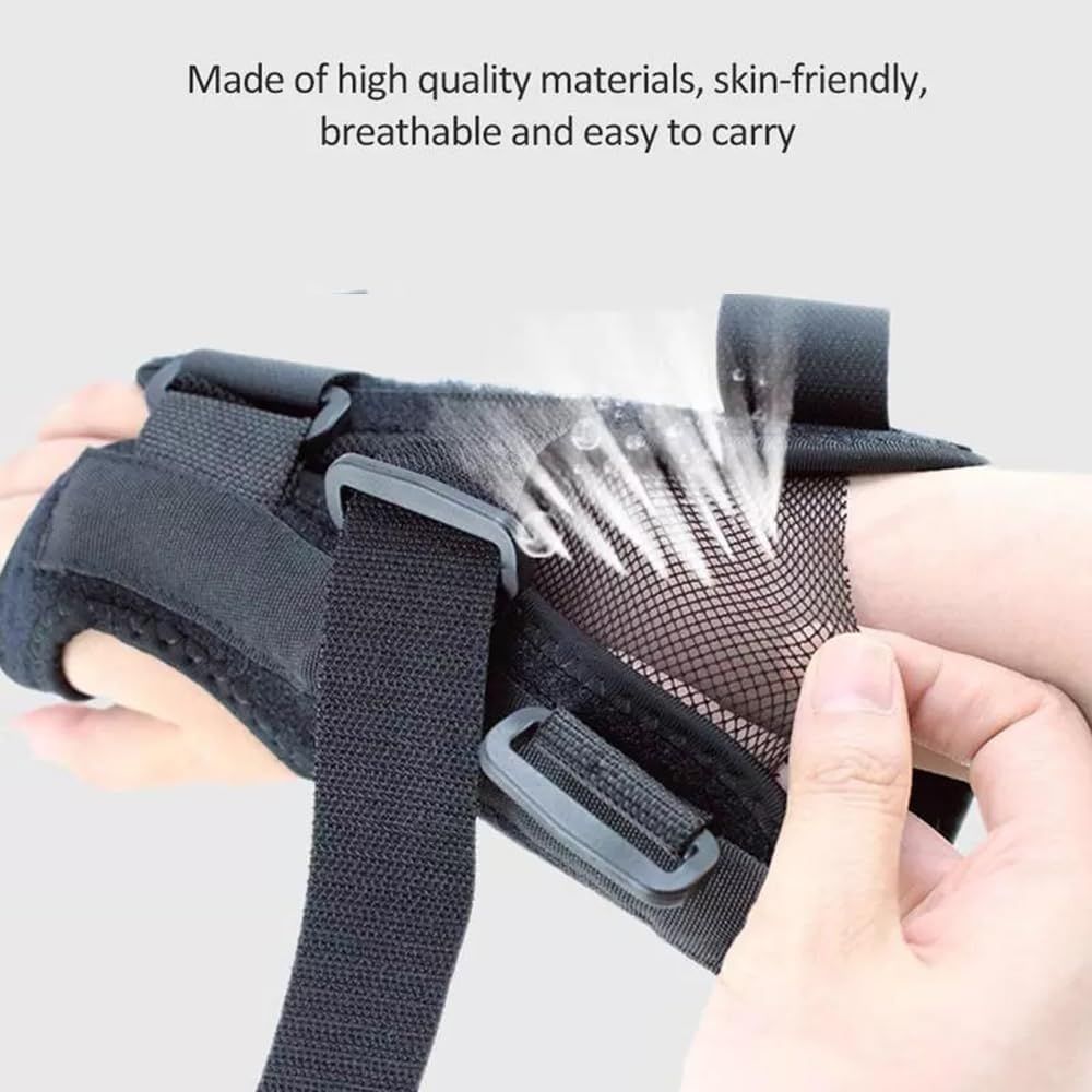 Adjustable Wrist Brace Right Hand Support with Removable Splint – Compression Wrist Stabilizer for Sprains, Strains & Daily Support (Medium)